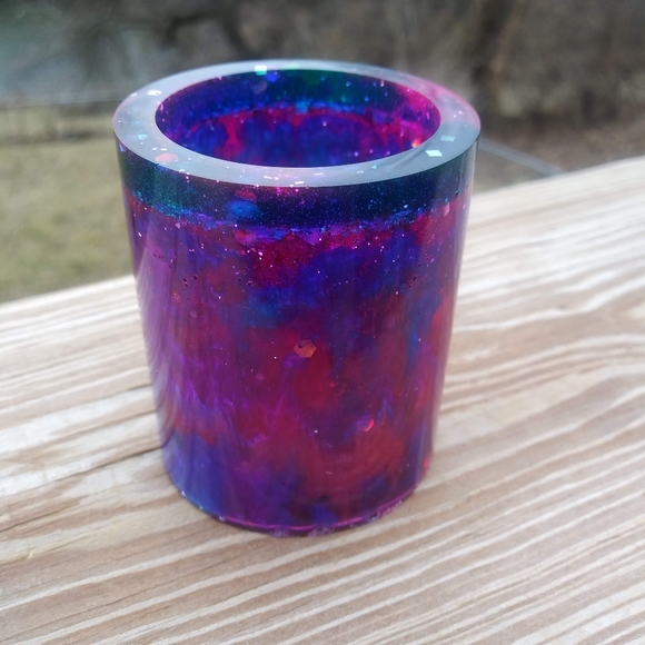 ๐SOLD๐HAND CRAFTED Galaxy Pen Holder Resin Art - Picture 13 of 16